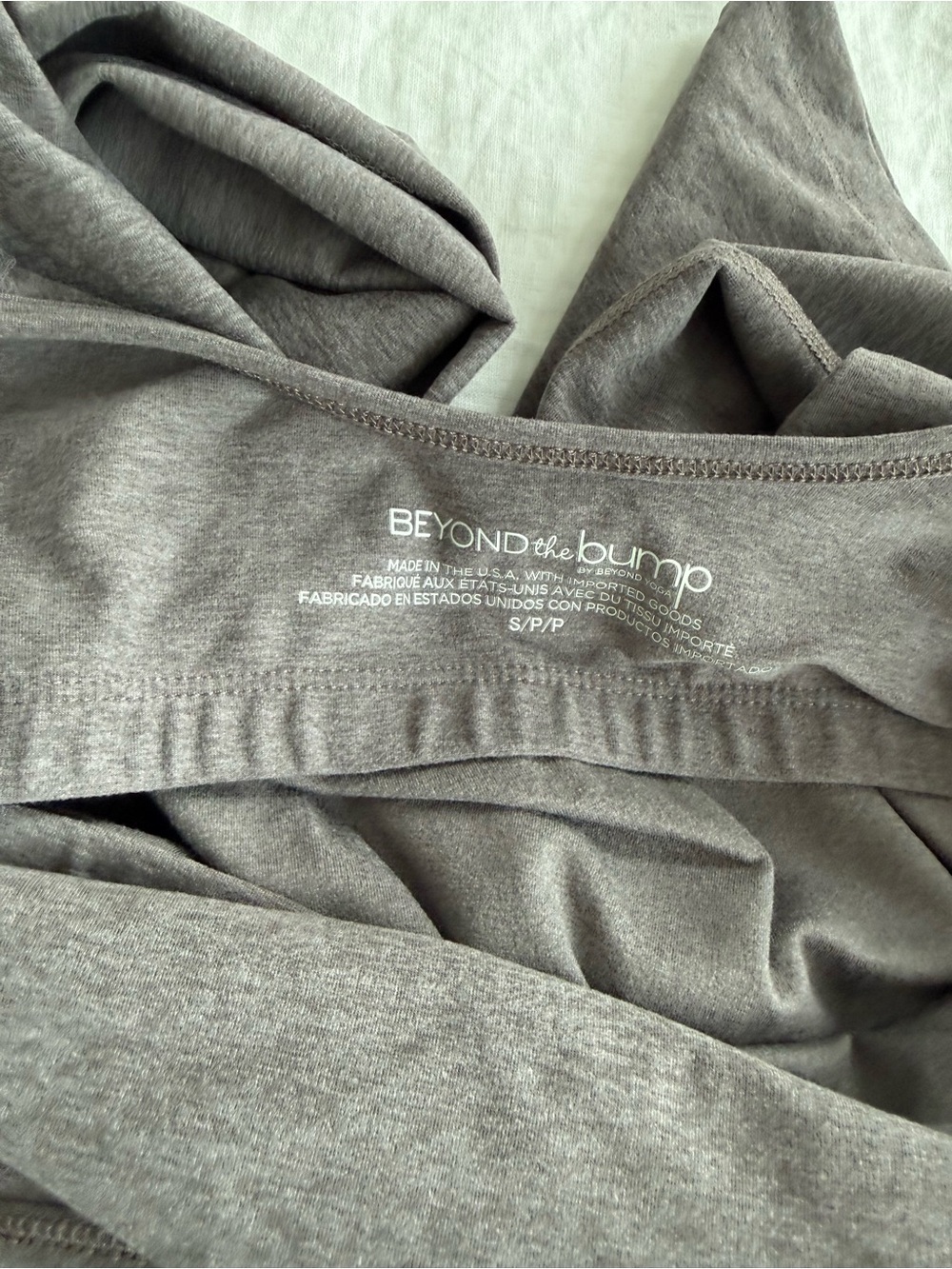 Beyond the Bump Gray Maternity Jumpsuit